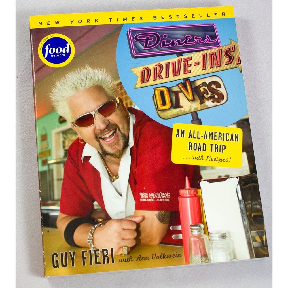 Diners, Drive-Ins, and Dives Cookbook By Guy Fieri & Ann Volkwein 2008 PB